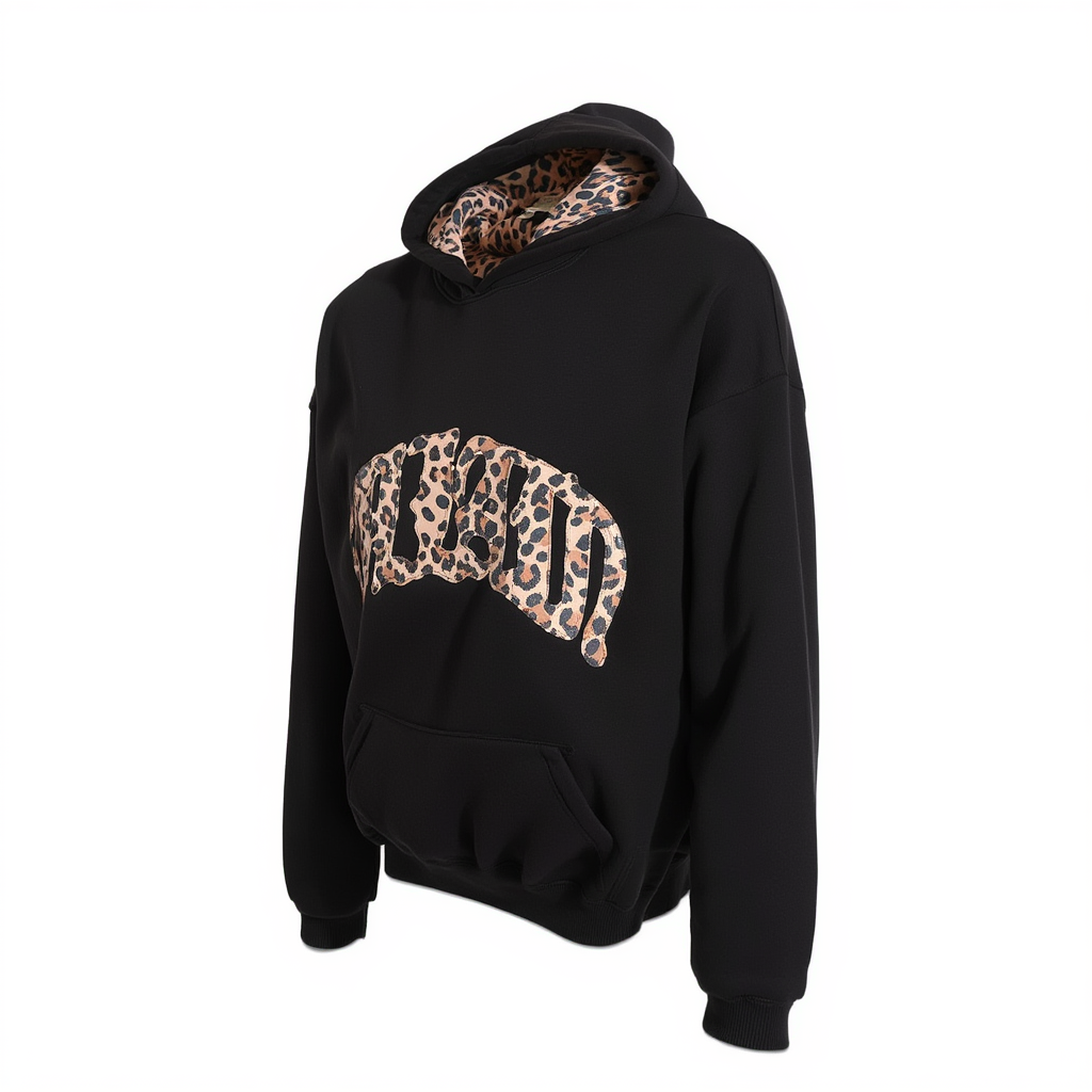 Mooncloog Leopard Hoodie - 3/4 Left
